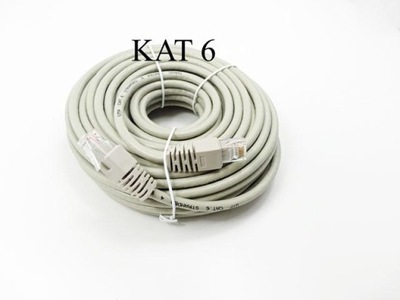 kabel sieciowy patch cord kat.6 RJ45 15m skrętka