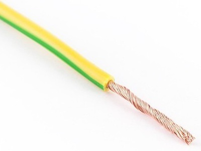 Przewód LGY H07V-K 2,5mm2 750V 5m Żółto-zielony