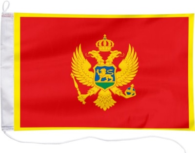 Flaga Czarnogóry Bandera Jachtowa Czarnogóra 30x20