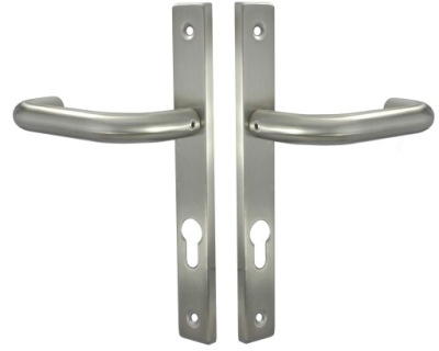 KLAMKA "U" WĄSKI SZYLD STAL NIERDZEWNA