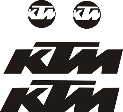 KTM BLACK STICKERS MOTORCYCLE 34A  
