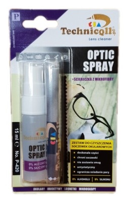 Ściereczka do okularów Optic Spray 15ml