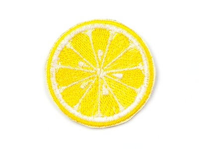 Naszywka naprasowanka termo haft cytryna citrus