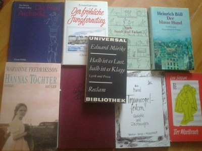 9 książek, literatura niemiecka autografy !