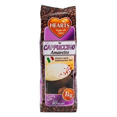 Kawa Cappuccino Hearts Amaretto 1 kg