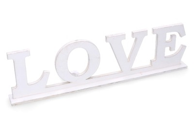 Drewniany napis LOVE 36cmx9,5cm ślub wesele ozdoba