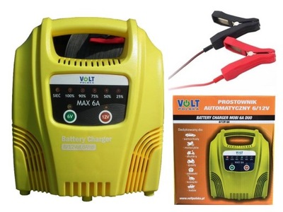 PROSTOWNIK ŁADOWARKA MOBI 6V/12V 6A VOLT POLSKA
