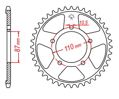 PIGNON ARRIÈRE ARRIÈRE GSX R1 GSF 650 600 750 BANDIT VZ - milautoparts-fr.ukrlive.com