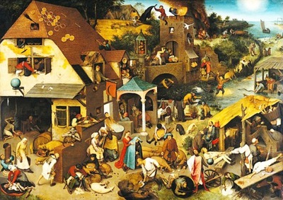 Pieter Bruegel Elder - Przysłowia Niderlandzkie