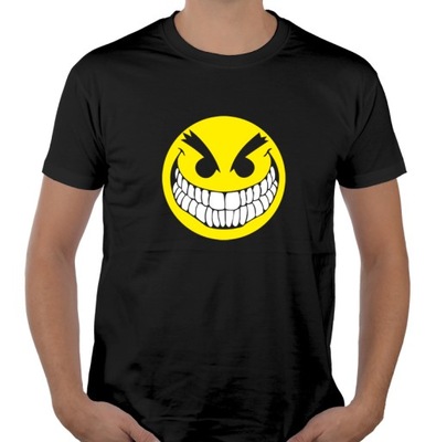 Koszulka z nadrukiem SMILER emotka be happy M
