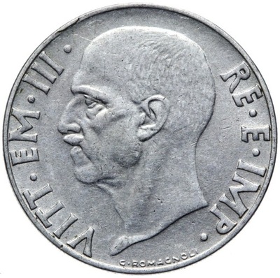 Włochy - Wiktor Emanuel III - moneta 20 Centesimi 1939 XVII NIEMAGNETYCZNA