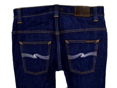 NUDIE THIN FINN PÁNSKE NOHAVICE JEANS 32/34 pás 86