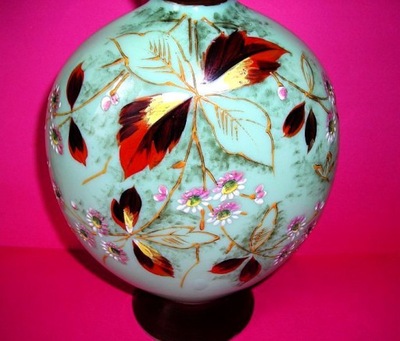 Piękny wazon ręcznie malowany - SECESJA