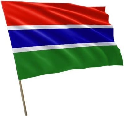Flaga Gambii Gambia 300x150cm