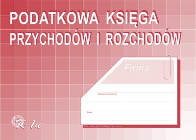 Podatkowa księga przychodów i rozchodów MiPro album A4 K1 K1u 48 str.