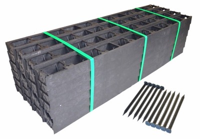 OBRZEŻE TRAWNIKOWE OGRODOWE SOLIDNE MOCNE 50m BORDER EKO PALISADA ogrodowa