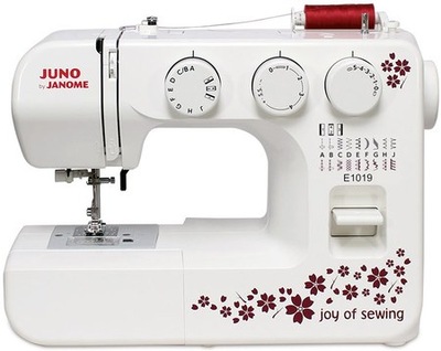 MASZYNA JANOME JUNO E1019 DO SZYCIA + KPL. IGIEŁ