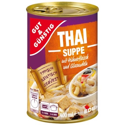Zupa Tajska z Kurczakiem i Makaronem Sojowym