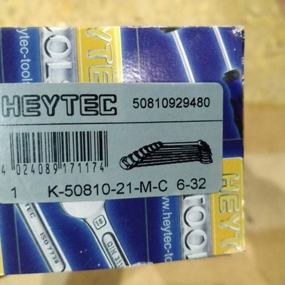 Zestaw kluczy płasko-oczkowych HEYTEC 21el.