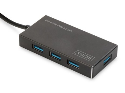 Hub USB3 x4 Digitus DA-70240-1 aktywny