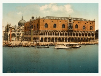 WENECJA Włochy Pałac Dożów ok. 1890 roku