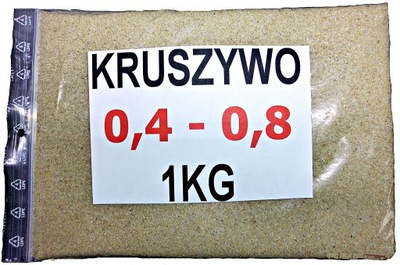KRUSZYWO PIASEK 0,4-0,8 Kwarcowy 1kg