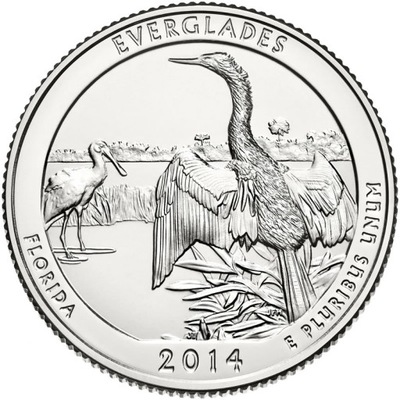 USA 25 c Park narodowy Everglades 2014 nr 25