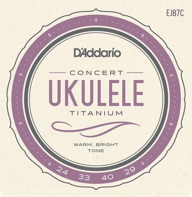 D'addario EJ87C struny do ukulele koncertowego