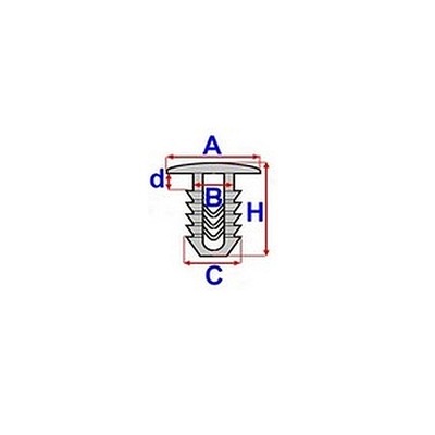 ROMIX 216958 CLAMP CLAMP TAPICERSKA INTERIOR FIAT BLACK UNO PANDA CROMA/LANC - milautoparts-fr.ukrlive.com