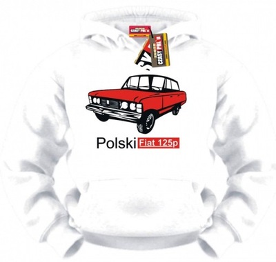 Bluza męska KAPTUR - Duży Fiat 125p - PRL - r.XL