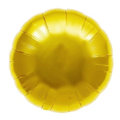 Balon foliowy hel złoty KULA 45 cm