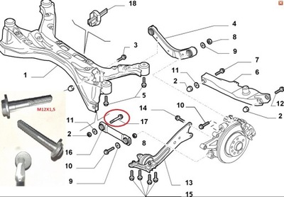 FIAT CROMA VECTRA C SIGNUM SAAB 93 VIS ARRIÈRE 592 - milautoparts-fr.ukrlive.com