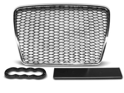 GRILL RS-STYLE Audi A6 C6 09-11Rok CHROM-BLACK