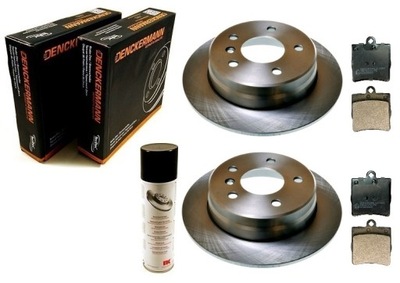 Тормозные диски тормозные колодки mercedes c klasa w203 e w210 clk c209 r171 задняя 290mm x 10mm фото №1