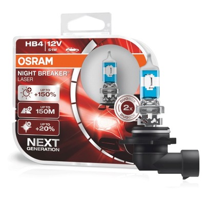 OSRAM LAMPS HB4 NIGHT BREAKER LASER +150% - milautoparts-fr.ukrlive.com