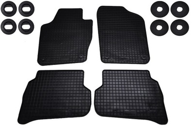 TAPIS GOMME POUR VW POLO V 6R 6C (2009-) (2015-) BEZZAPACHOWE + ARRÊTOIRS - milautoparts-fr.ukrlive.com