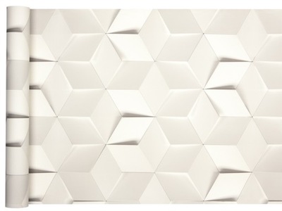 Tapeta w PAPIEROWE SZEŚCIANY jak origami
