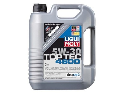 OIL SILNIKOWY LIQUI MOLY TOP TEC 4600 5 L 5W-30 - milautoparts-fr.ukrlive.com