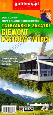 Giewont Kasprowy Wierch - Tatry mapa