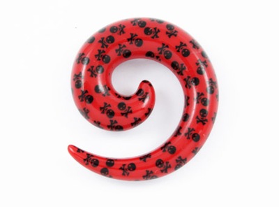 3mm SPIRALA CZASZKI spirale rozpychacz do uszu S13