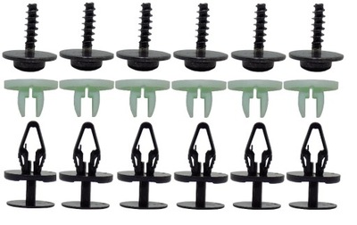 Ford c-max 10-14 набор клипсы защита бампера фото №1