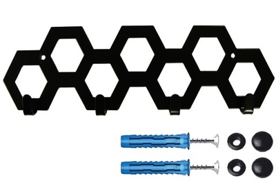 Wieszak ścienny HEKSAGON do garażu warsztatu biura