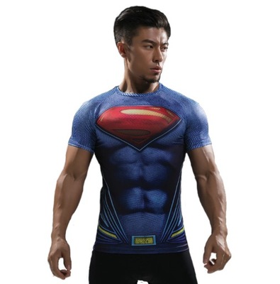 Koszulka termoaktywna siłownia Superman Avengers L