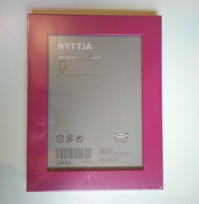 IKEA NYTTJA ramka na zdjęcie 13x18 cm 4 szt różowy