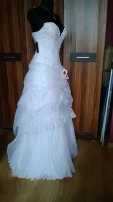 NOWA suknia ślubna + pokrowiec typ A jednoczęściowa princessa