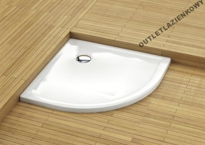Brodzik pólokrągły 90x90x6 niski R-550 AQUAFORM