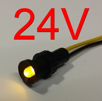 Kontrolka LED żółta 24V AC/DC