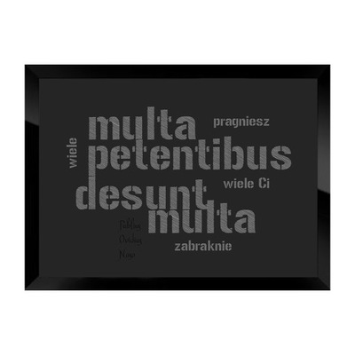 Obraz Multa petentibus desunt multa 50x70 Owidiusz