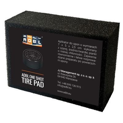 Aplikator do opon ADBL One Shot Tire Pad 7x5x2,5 cm