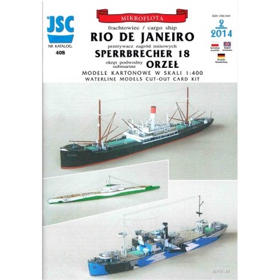 JSC-408 RIO DE JANEIRO, SPERRBRECHER, ORZEŁ 1:400